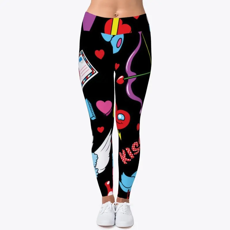 FASHION LOVE BADGES Leggings