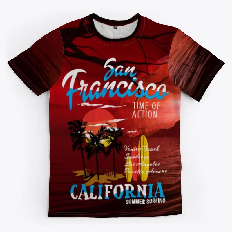 CALIFORNIA All-Over Print Unisex Tee